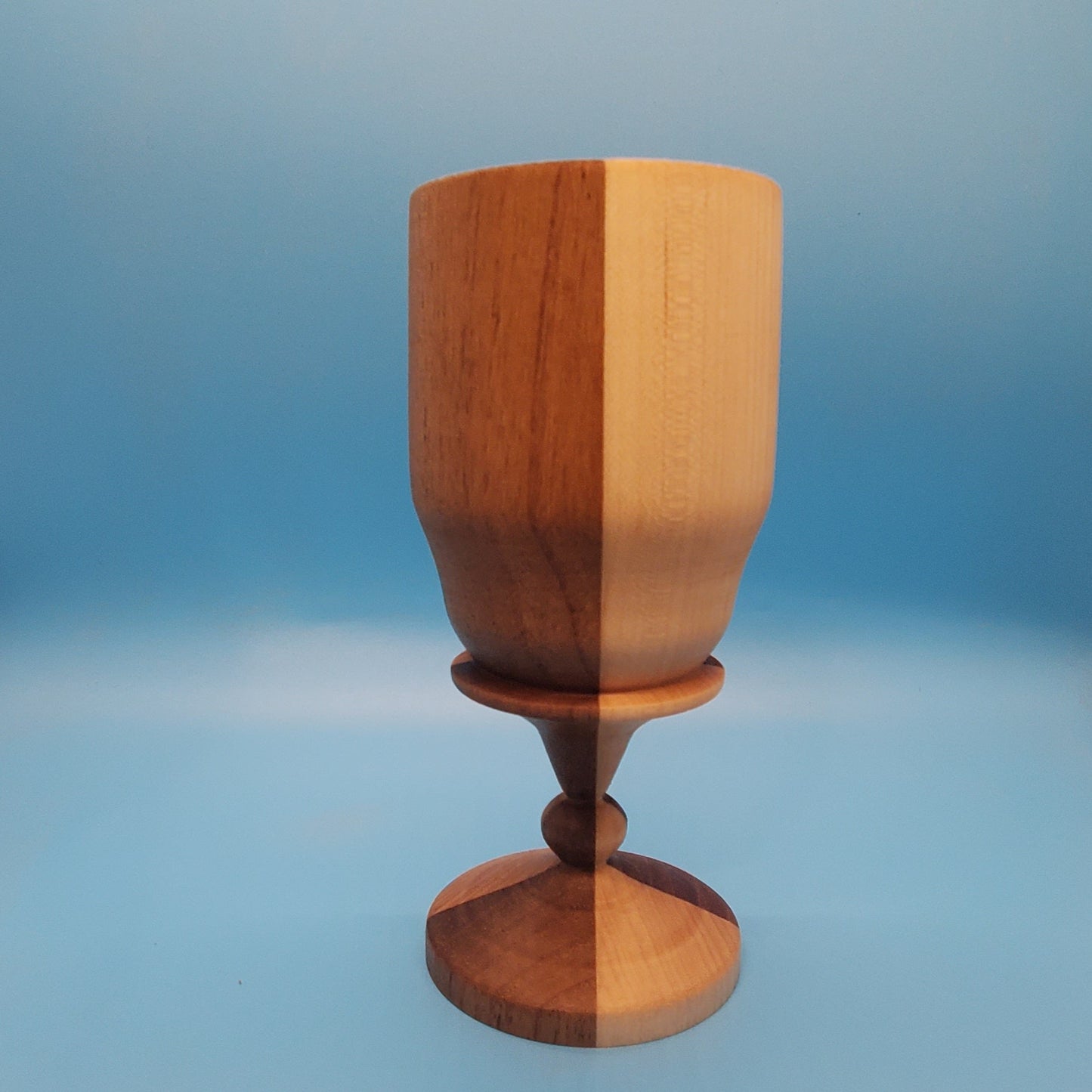 Multi wood big kiddish cup