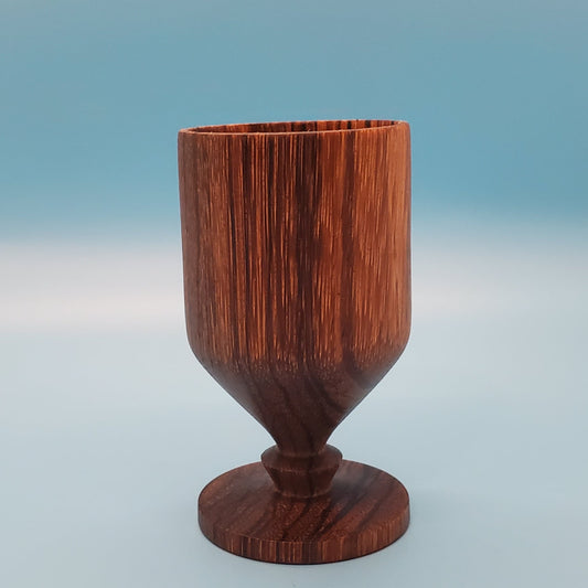 Small zebrawood kiddish cup