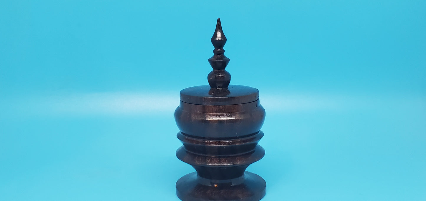 Small Indian rosewood besamim holder